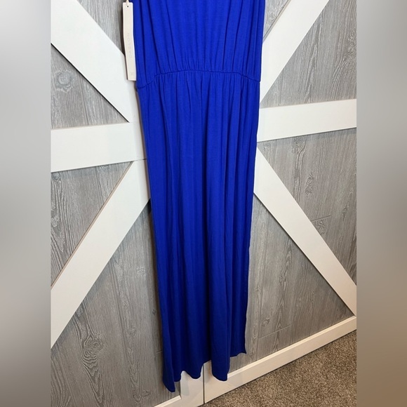 019. NWT CASLON Blue Maxi Dress Side Slit XS - Picture 8 of 11